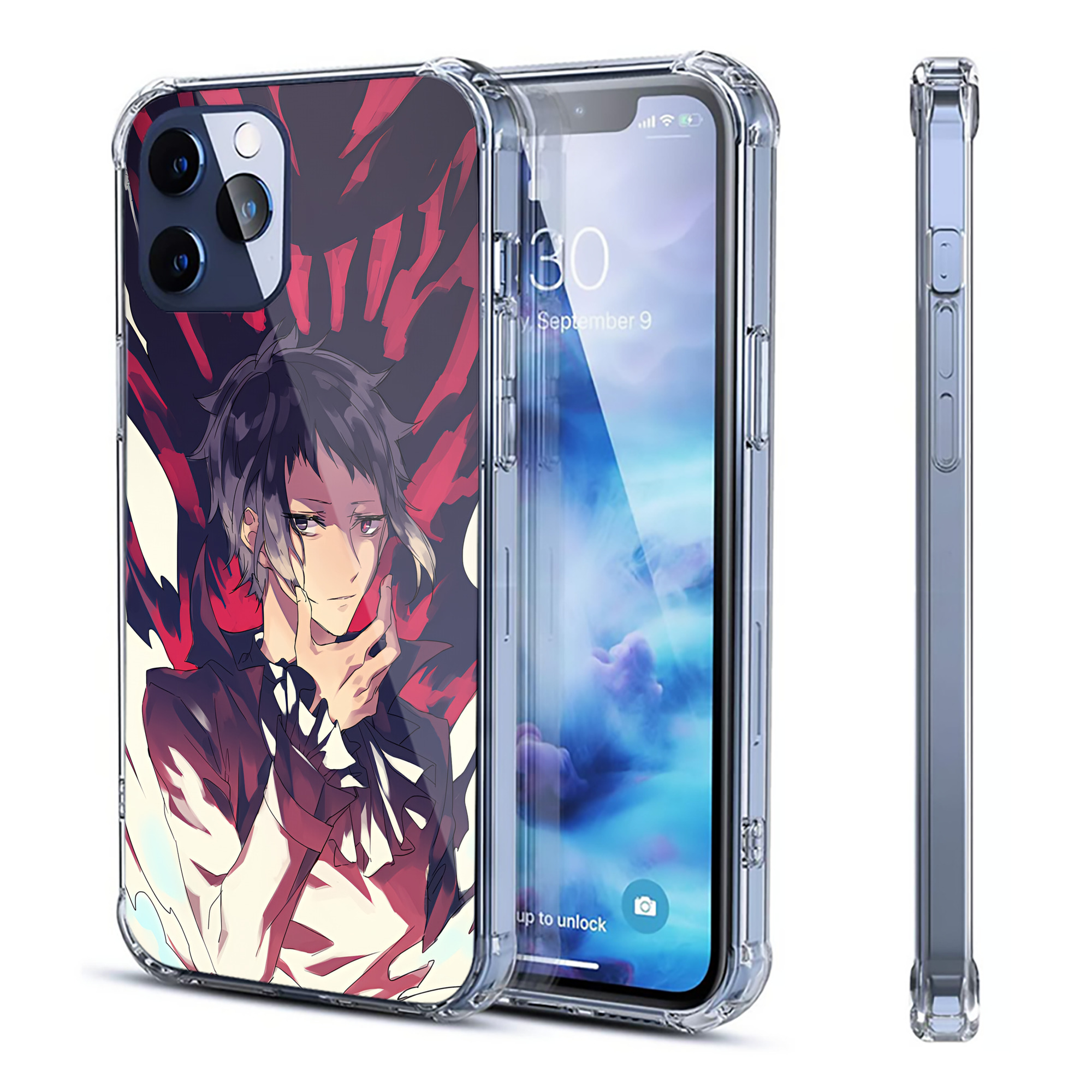 （画像用） 文豪ストレイドッグス Bungo Stray Dogs 【iPhone 12シリーズ対応】透明スマホケース（クリアソフトケース）
